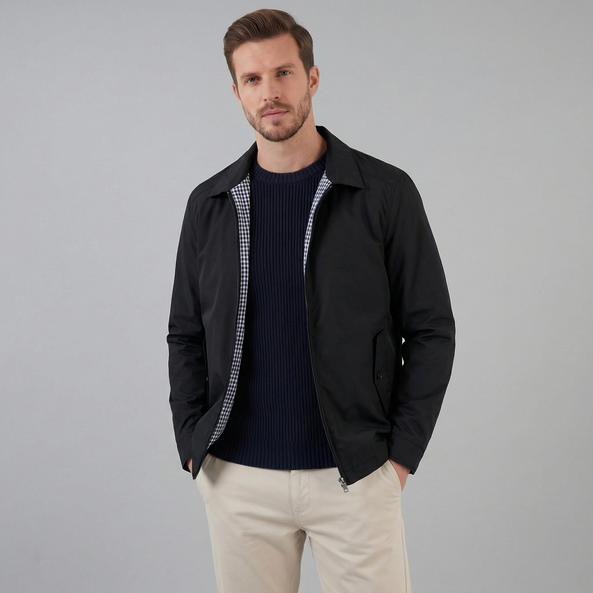 Lightweight Zip Jacket Men Casual Outdoor Fashion 0