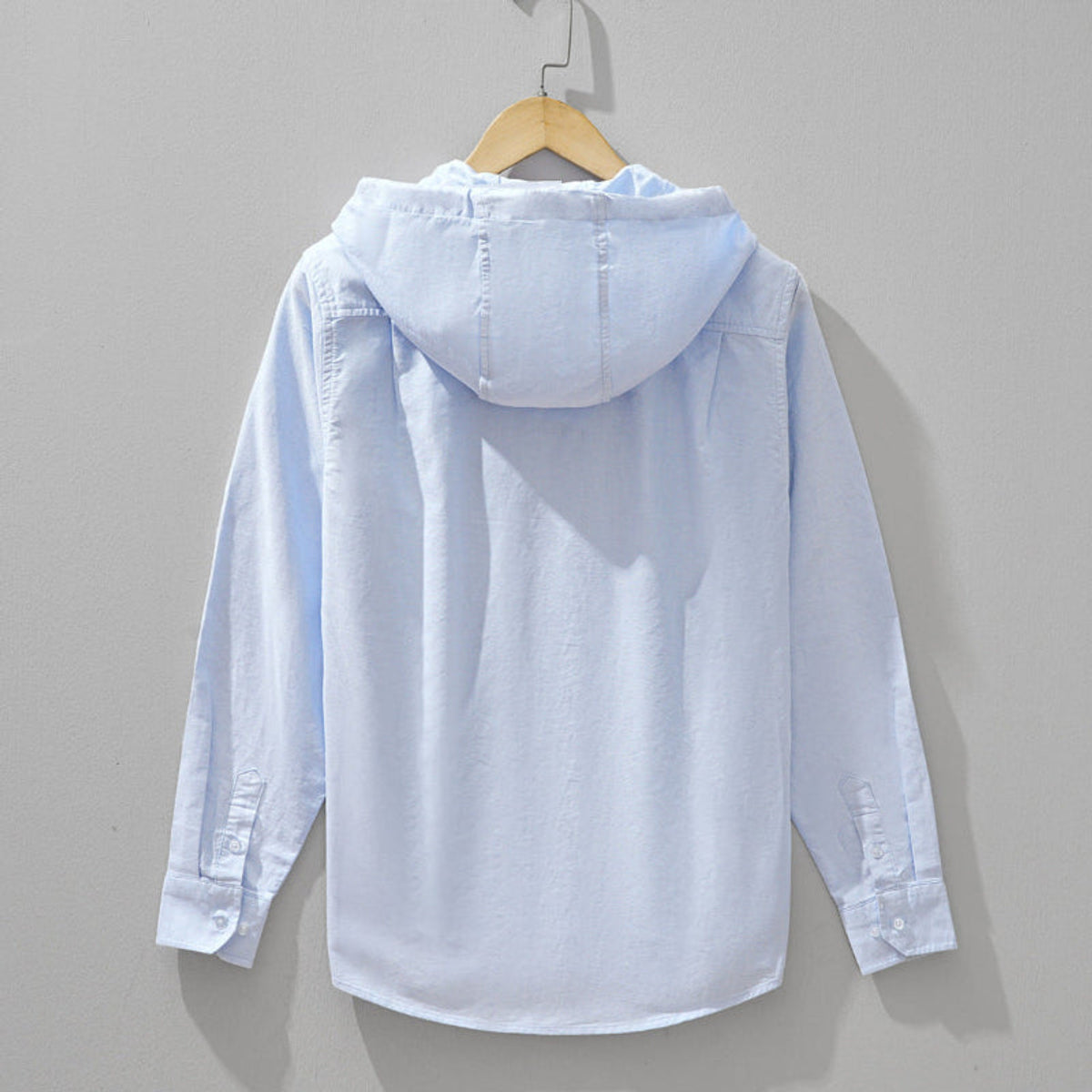 Linen Hoodie Lightweight Breathable Casual Layering Piece for Everyday Style 2