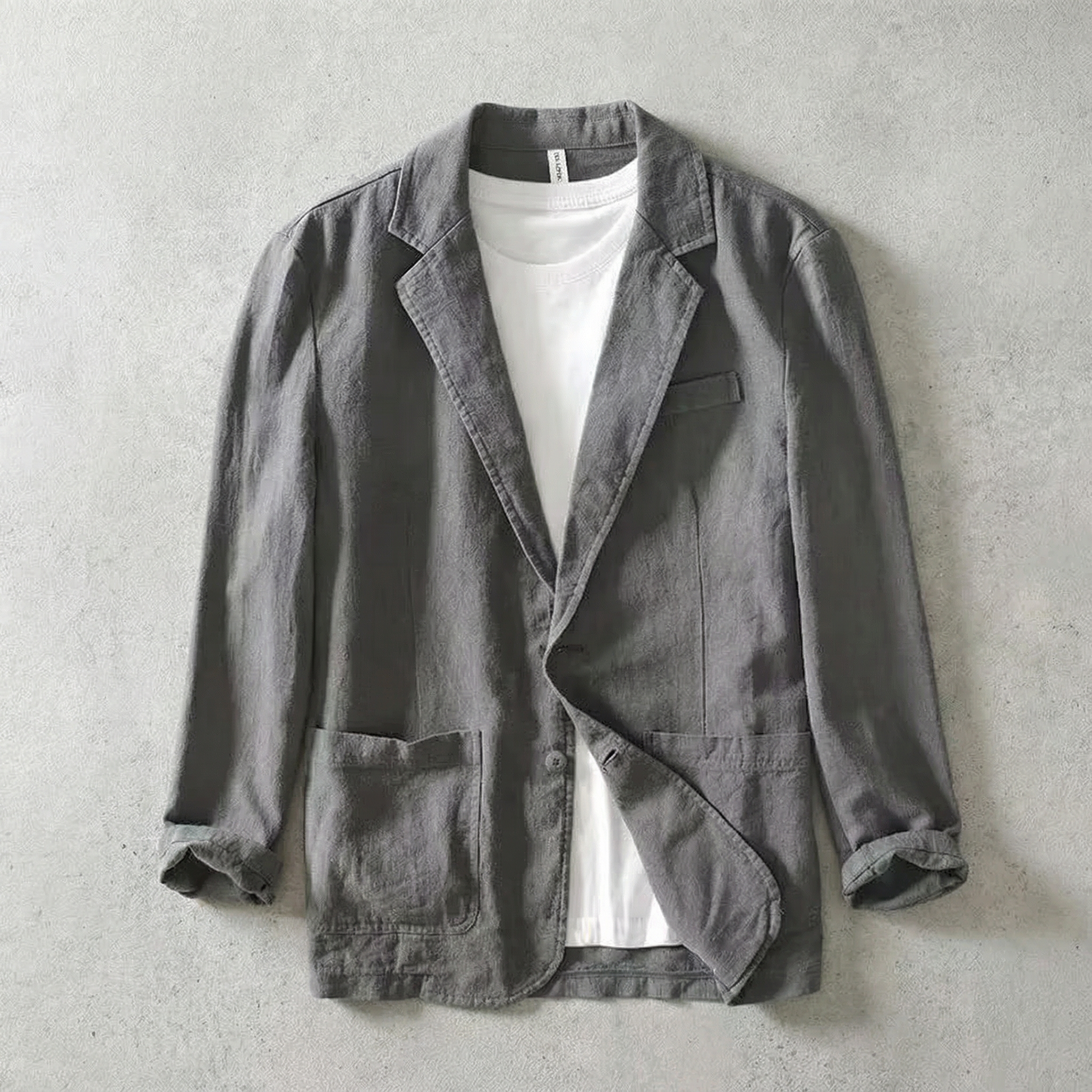 Linen Jacket Casual Tailored Layer for Effortless Style 0