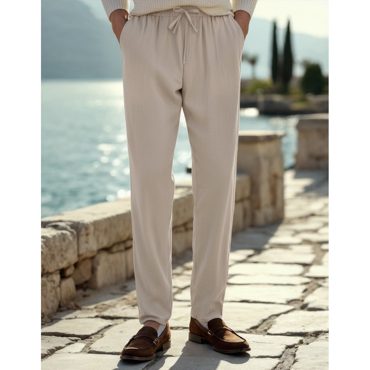Linen Pants Summer Casual Relaxed Fit Lightweight 2