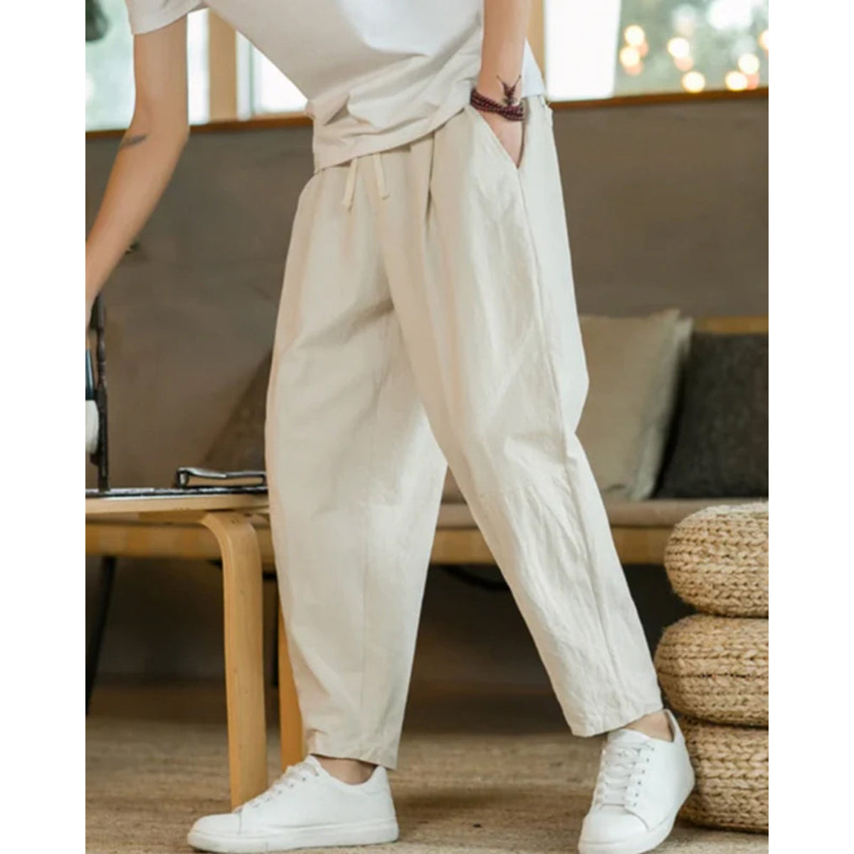 Linen Pants Women Casual Wide Leg Summer Fit Lightweight 0