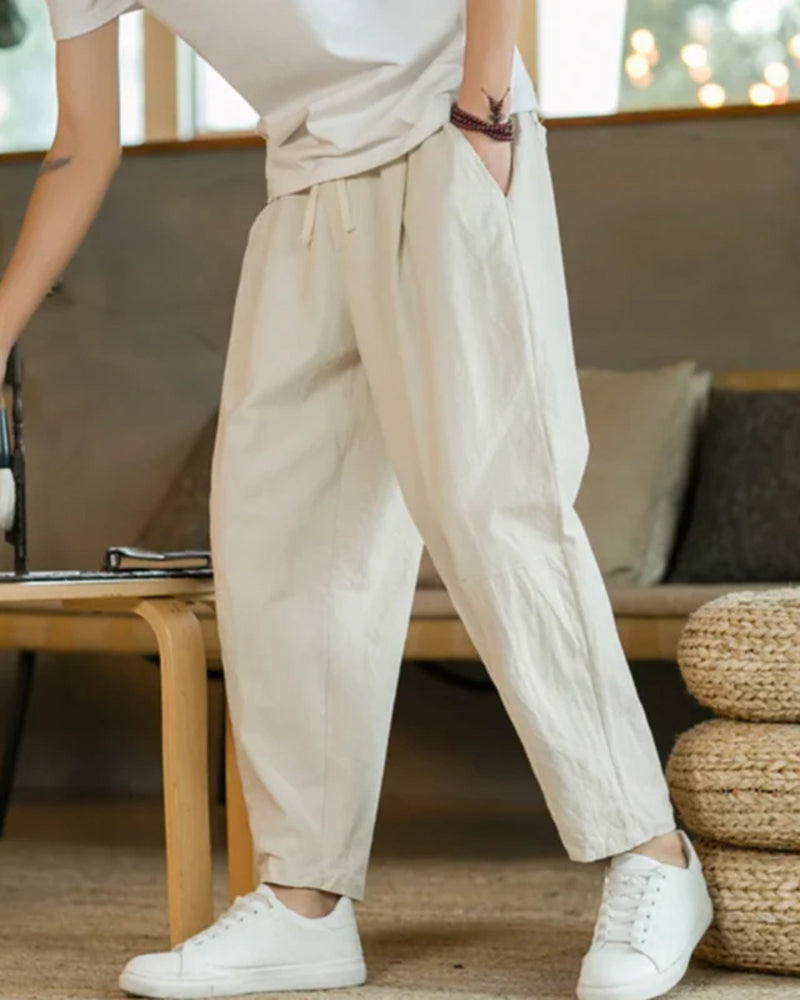 Linen Pants Women Casual Wide Leg Summer Fit Lightweight 0