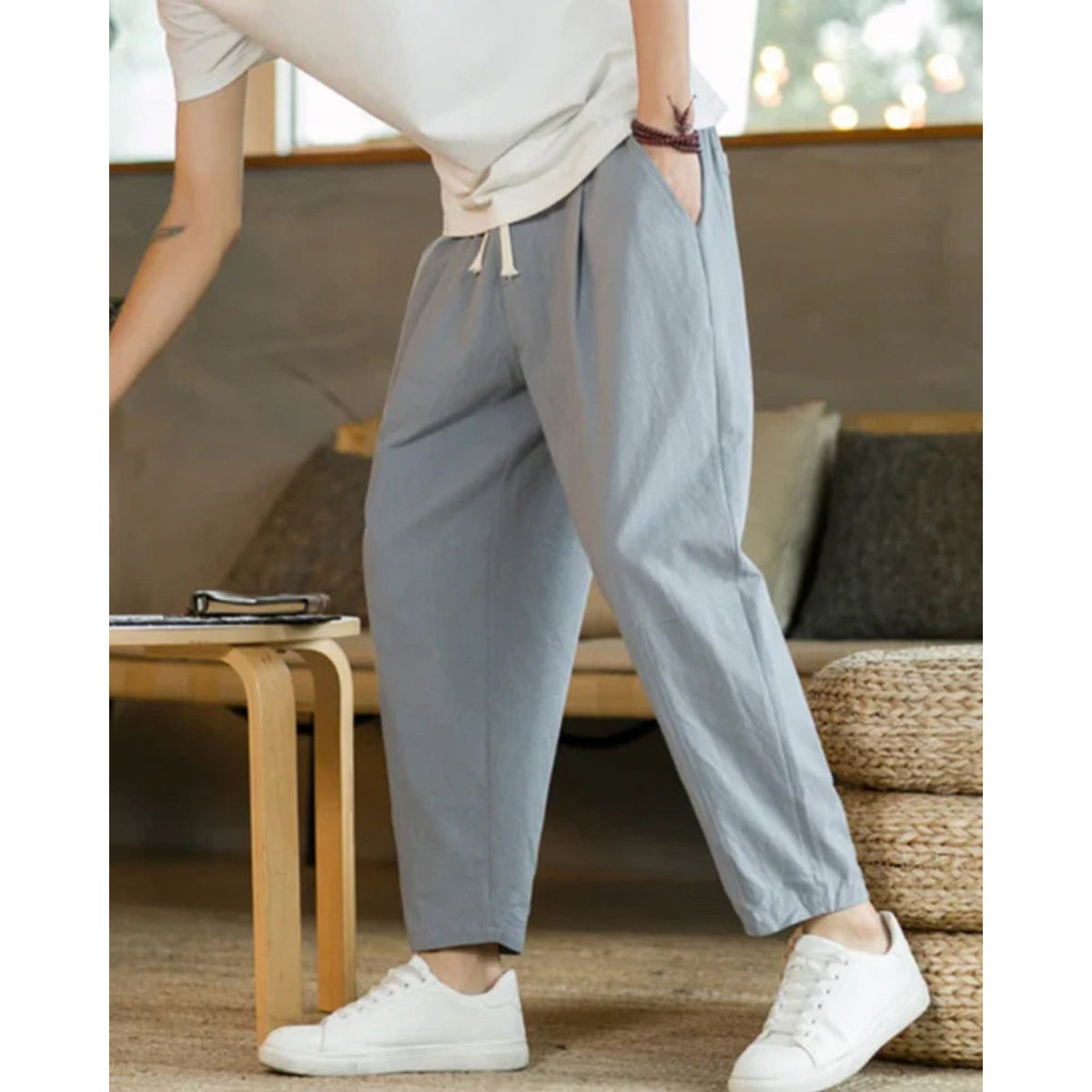 Linen Pants Women Casual Wide Leg Summer Fit Lightweight 2