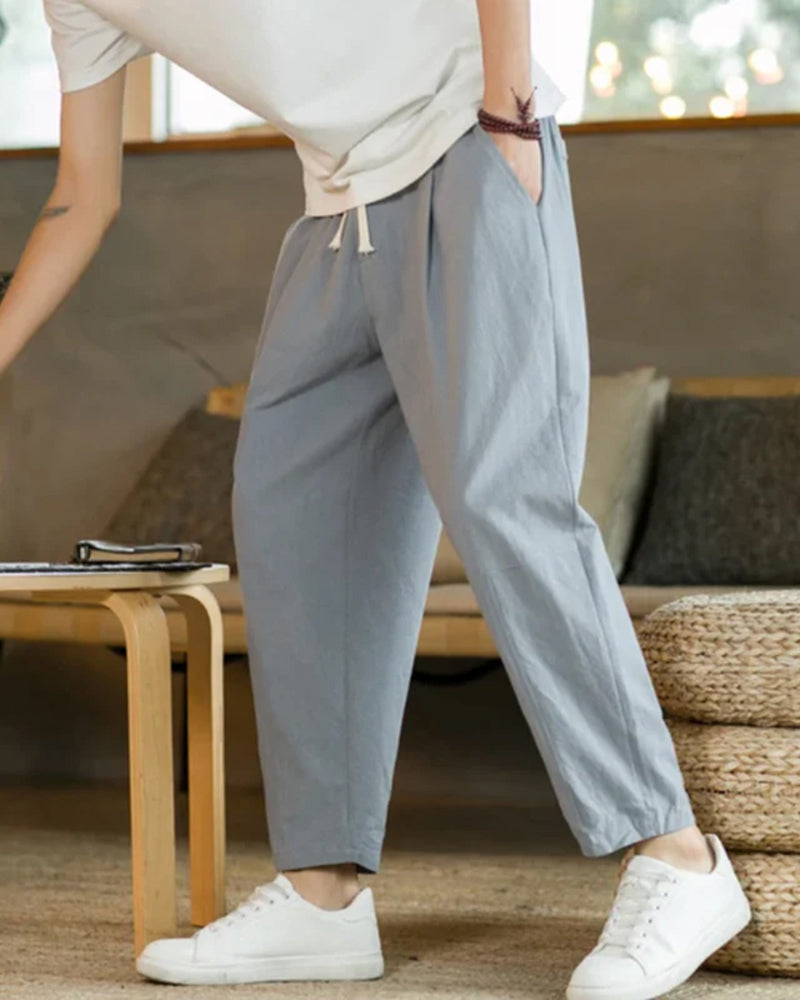 Linen Pants Women Casual Wide Leg Summer Fit Lightweight 2