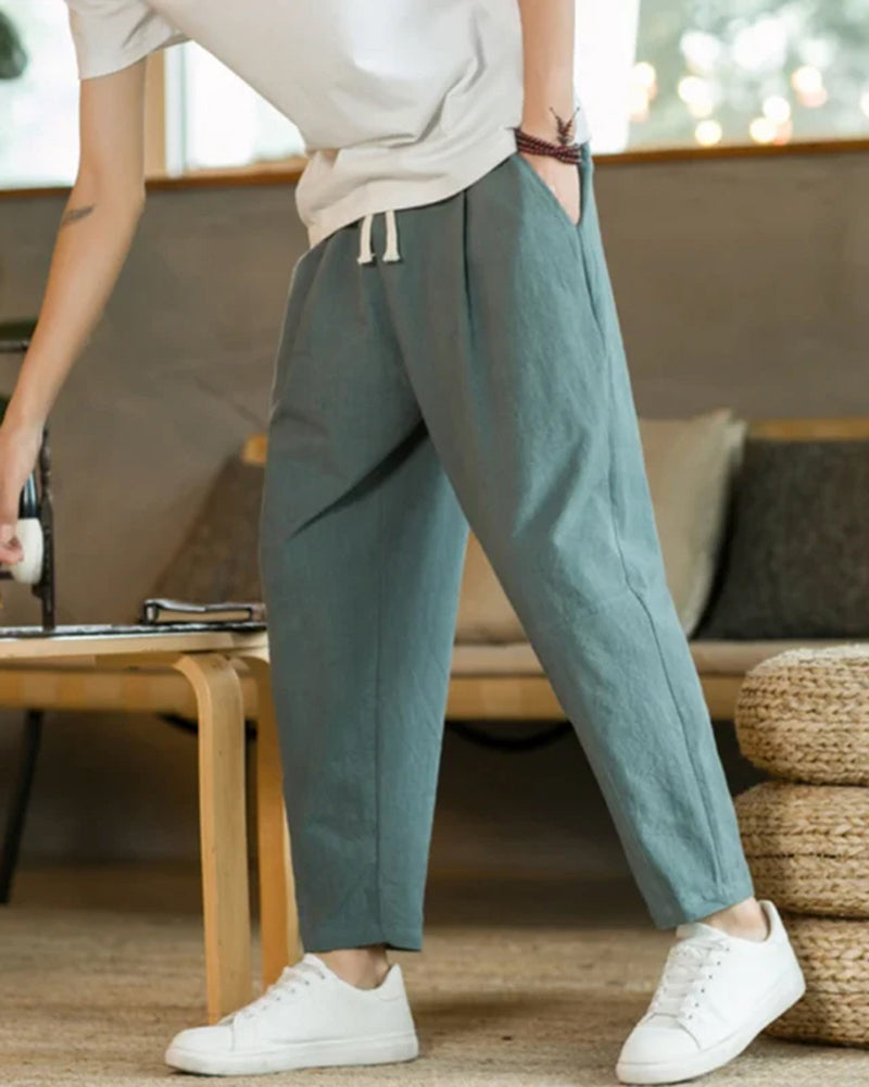 Linen Pants Women Casual Wide Leg Summer Fit Lightweight 4