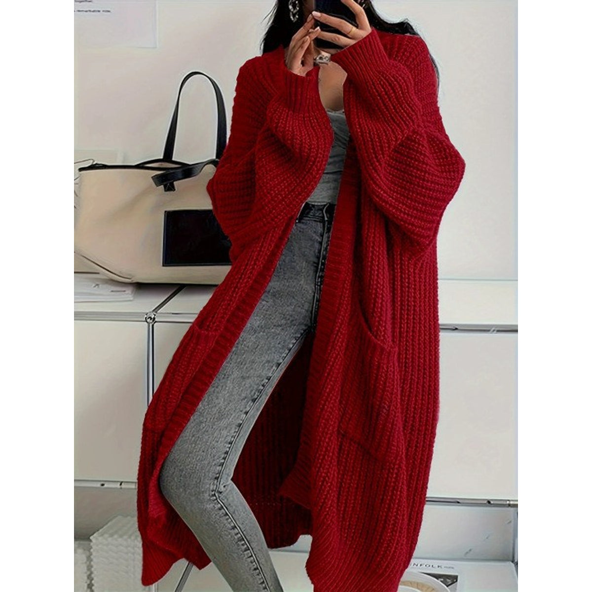 Long Cardigan Women Cozy Confidence Soft Knit Layer Stylish Casual