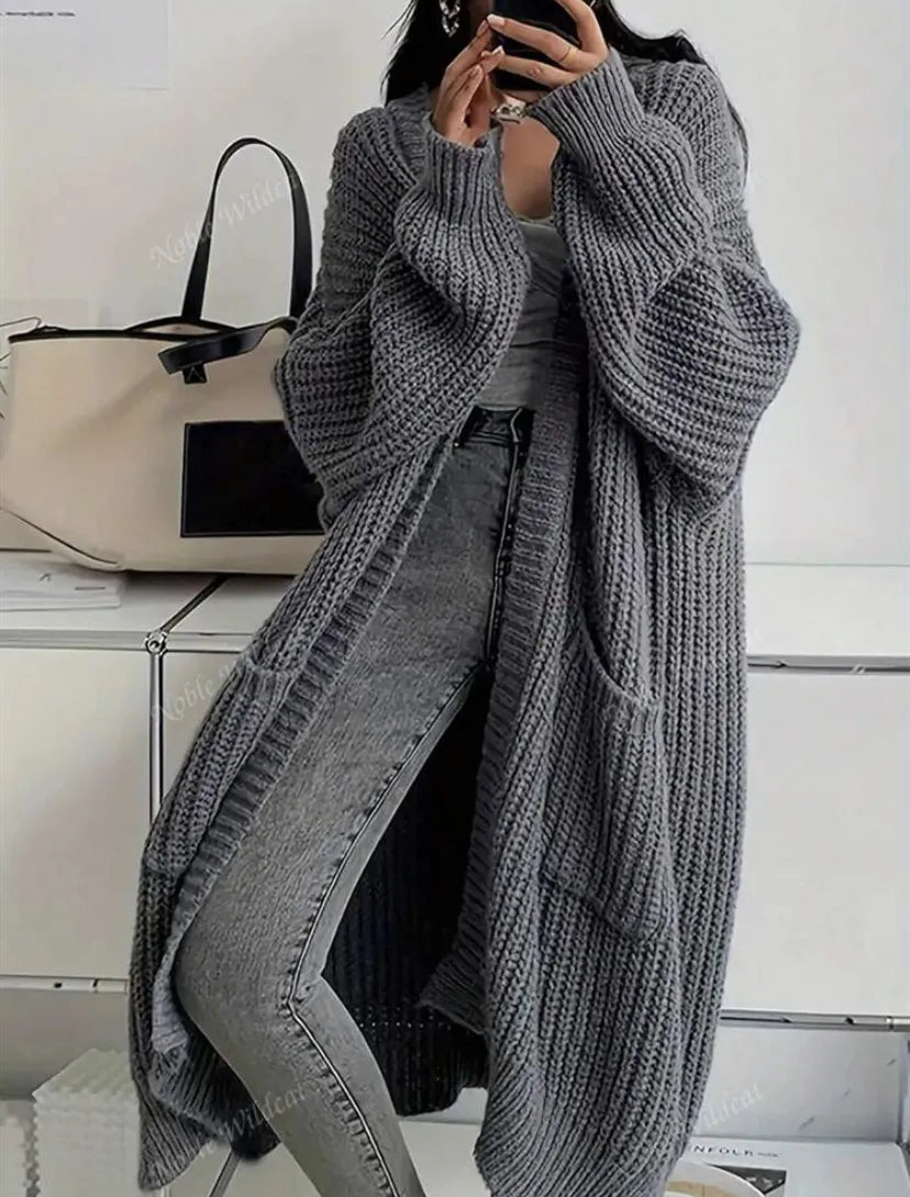 Long Cardigan Women Cozy Confidence Soft Knit Layer Stylish Casual