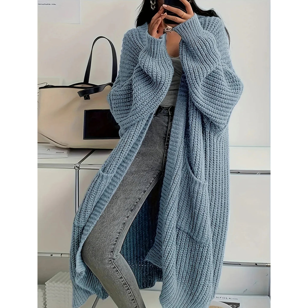 Long Cardigan Women Cozy Confidence Soft Knit Layer Stylish Casual