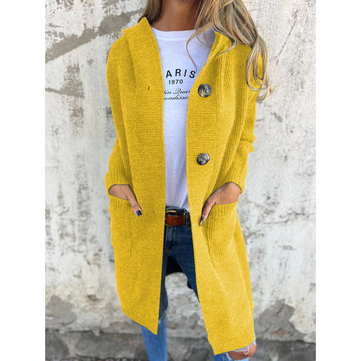 Long Cardigan Women Cozy Soft Material Relaxed Fit Everyday Essential 5