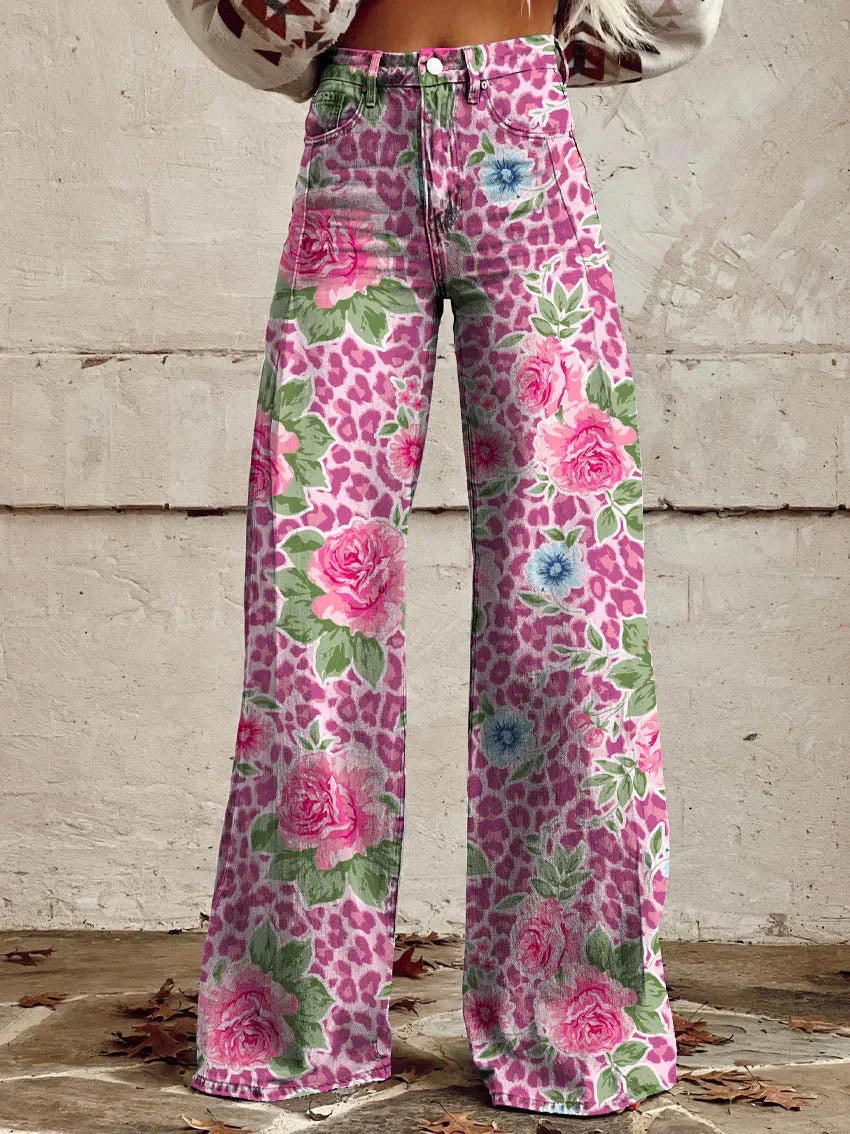 Long Denim Pants Women Casual Chic Wide Leg Summer Style 10