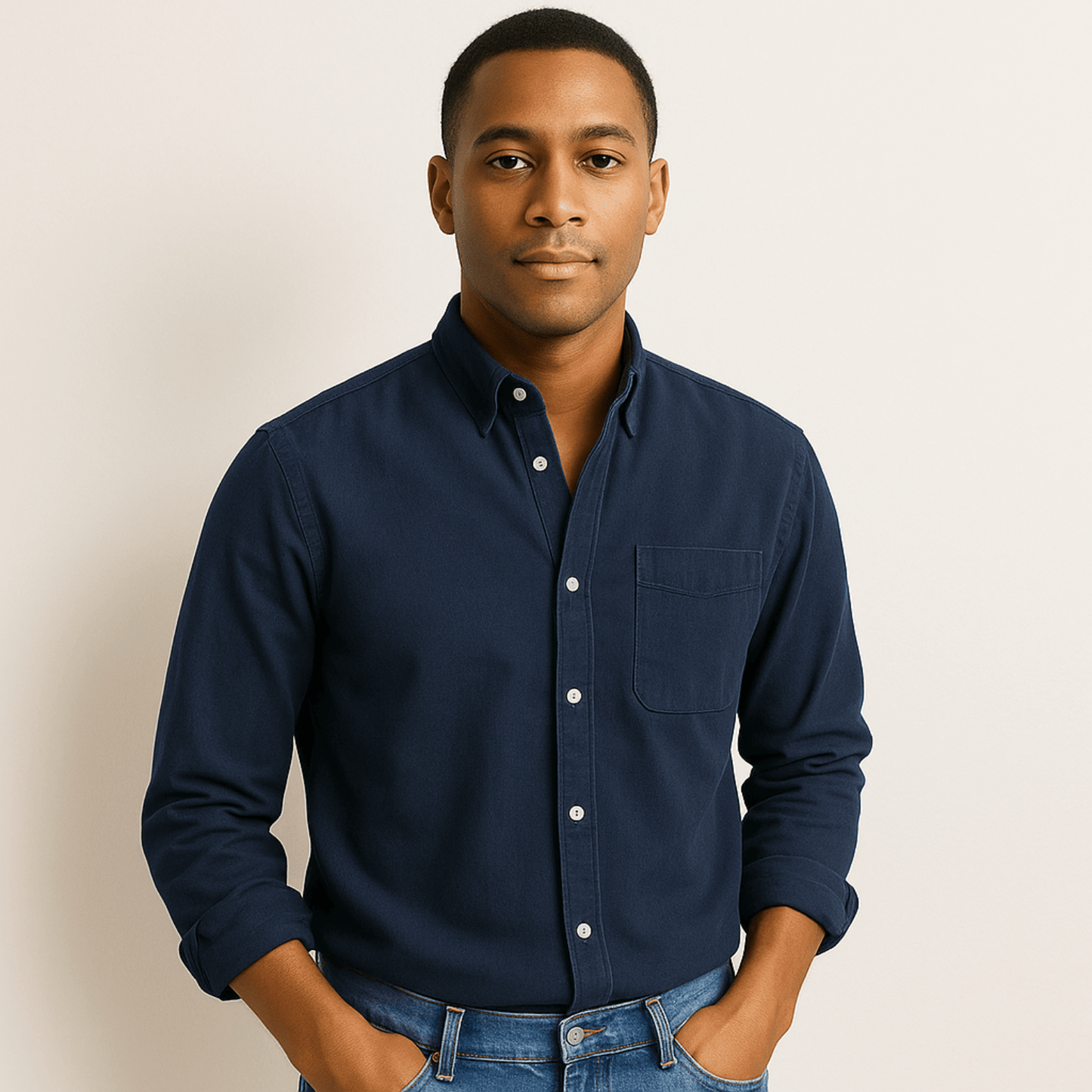 Long Sleeve Shirt Men Classic Versatile Design Timeless Look 1