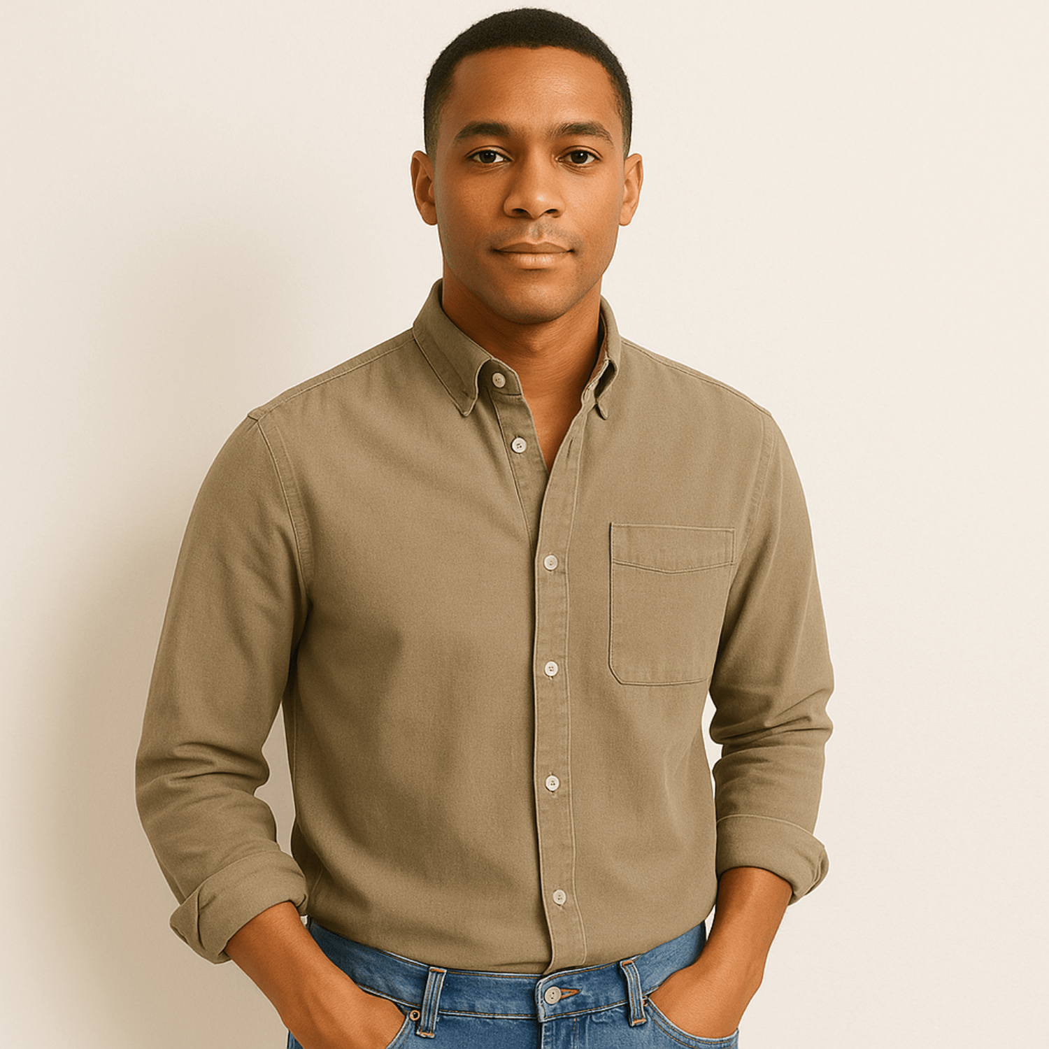 Long Sleeve Shirt Men Classic Versatile Design Timeless Look 2