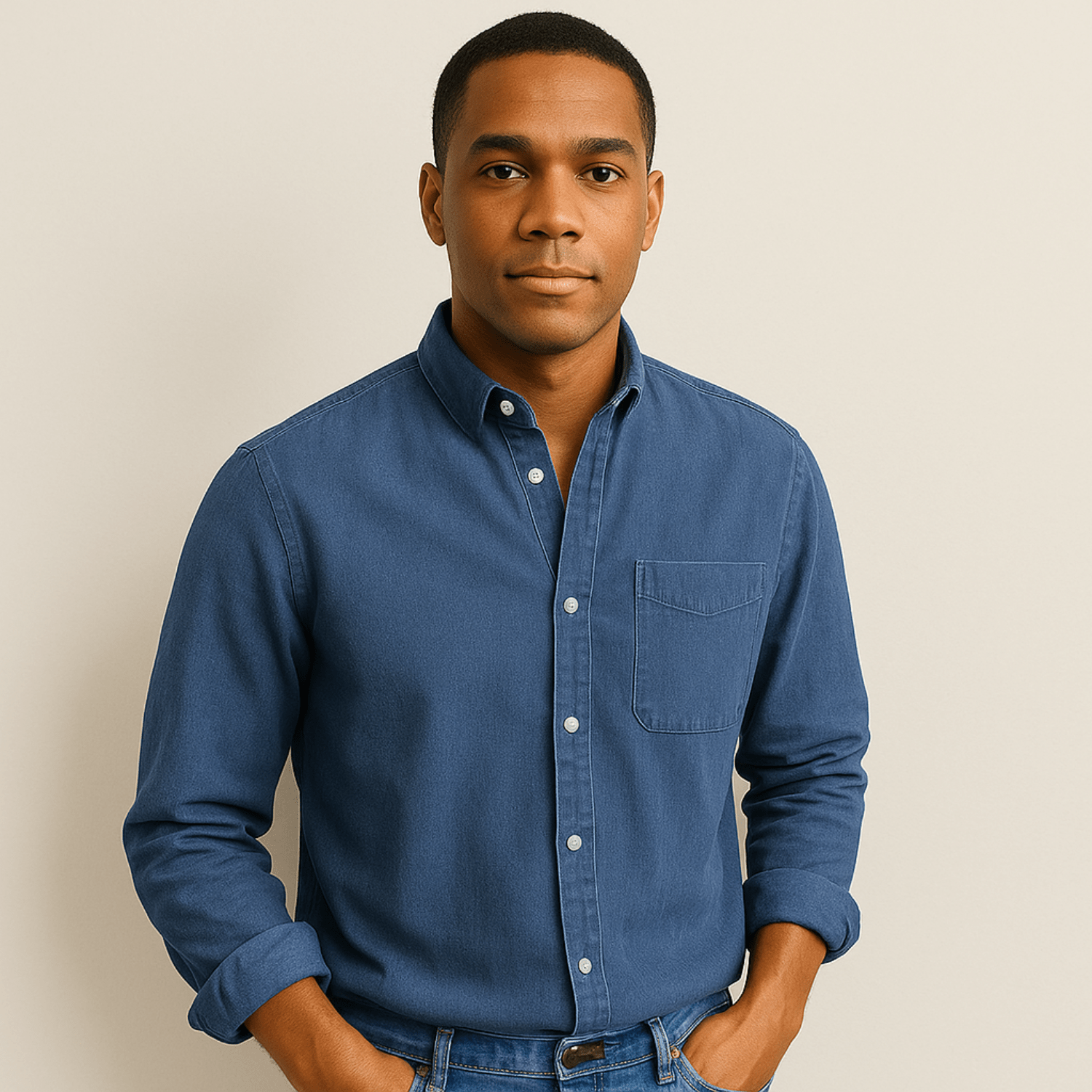 Long Sleeve Shirt Men Classic Versatile Design Timeless Look 4