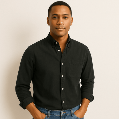 Long Sleeve Shirt Men Classic Versatile Design Timeless Look 8
