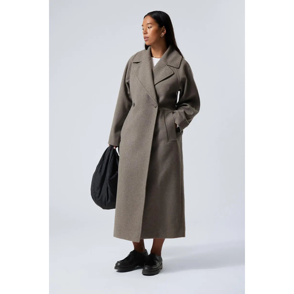 Long Wool Coat Women Oversized Casual Elegance for Cold Days 0