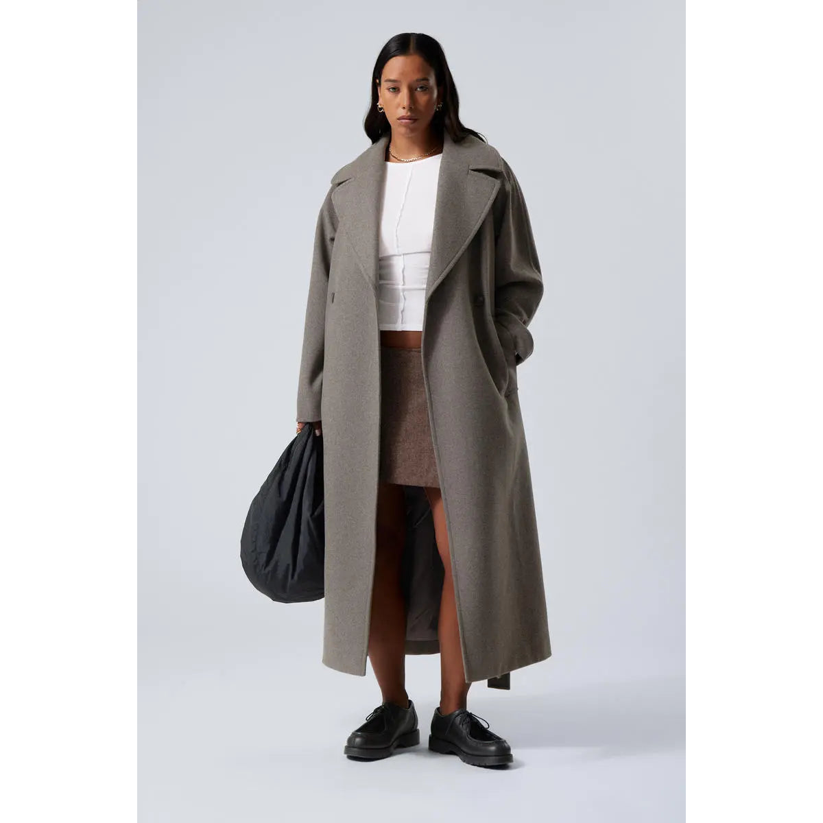 Long Wool Coat Women Oversized Casual Elegance for Cold Days 1