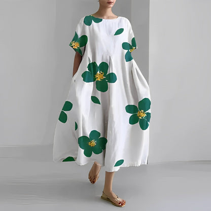 Loose Printed Women's Dress Casual Chic Summer Style 1