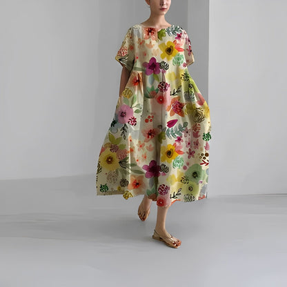 Loose Printed Women's Dress Casual Chic Summer Style 6