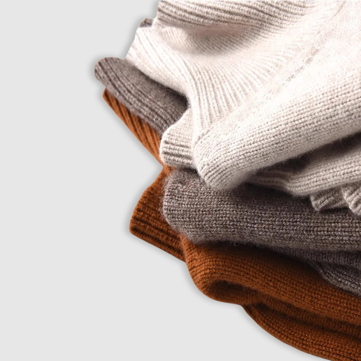 Luxe Cashmere Sweater Women Classic Turtleneck Cozy Fit Autumn Winter 5