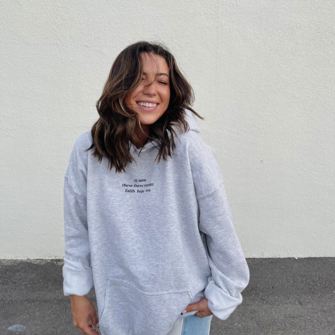 Lylah - Oversized Hoodie for Women in Solid Black or Grey, Soft Cotton, Cozy Fit 2