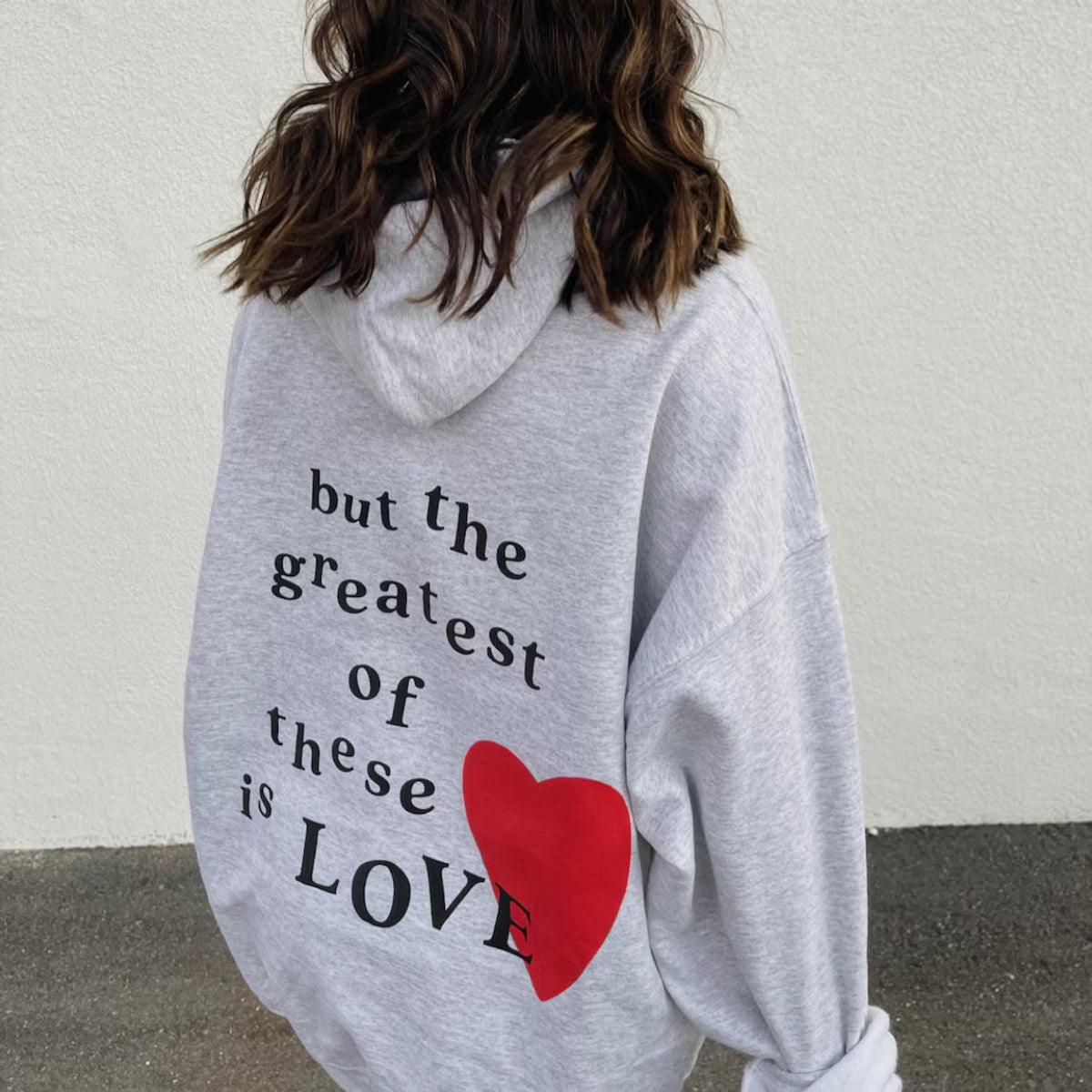 Lylah - Oversized Hoodie for Women in Solid Black or Grey, Soft Cotton, Cozy Fit 4
