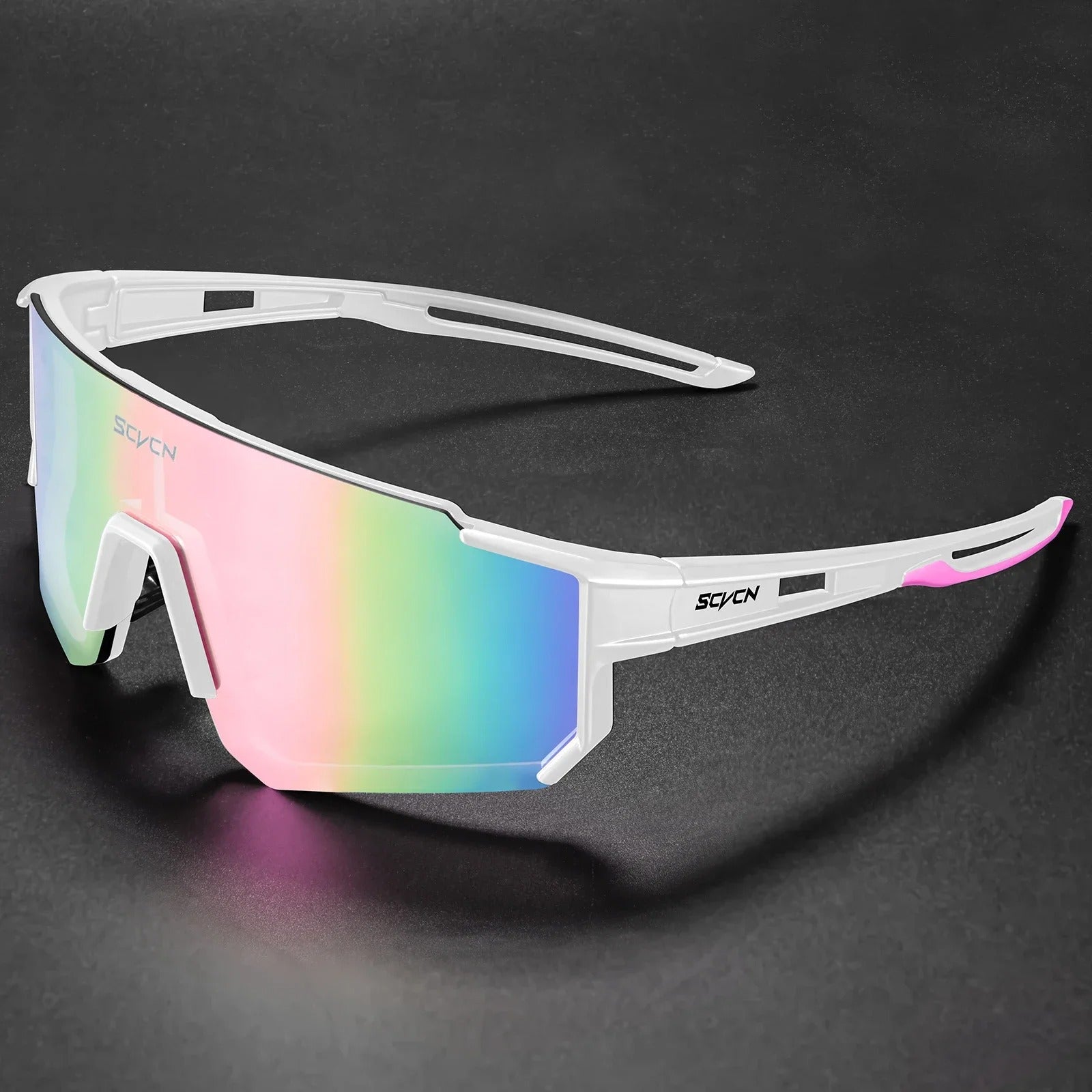 Masona - UV400 Sports Sunglasses for Cycling and Running, Oversized Frame 5