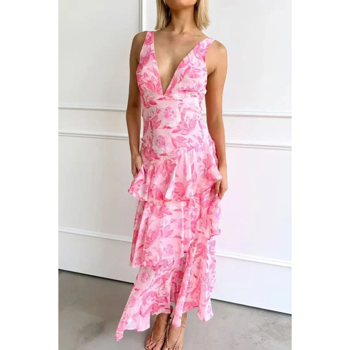 Maxi Dress Turquoise Sapphire Elegant Summer Style Long Dresses for Women 9