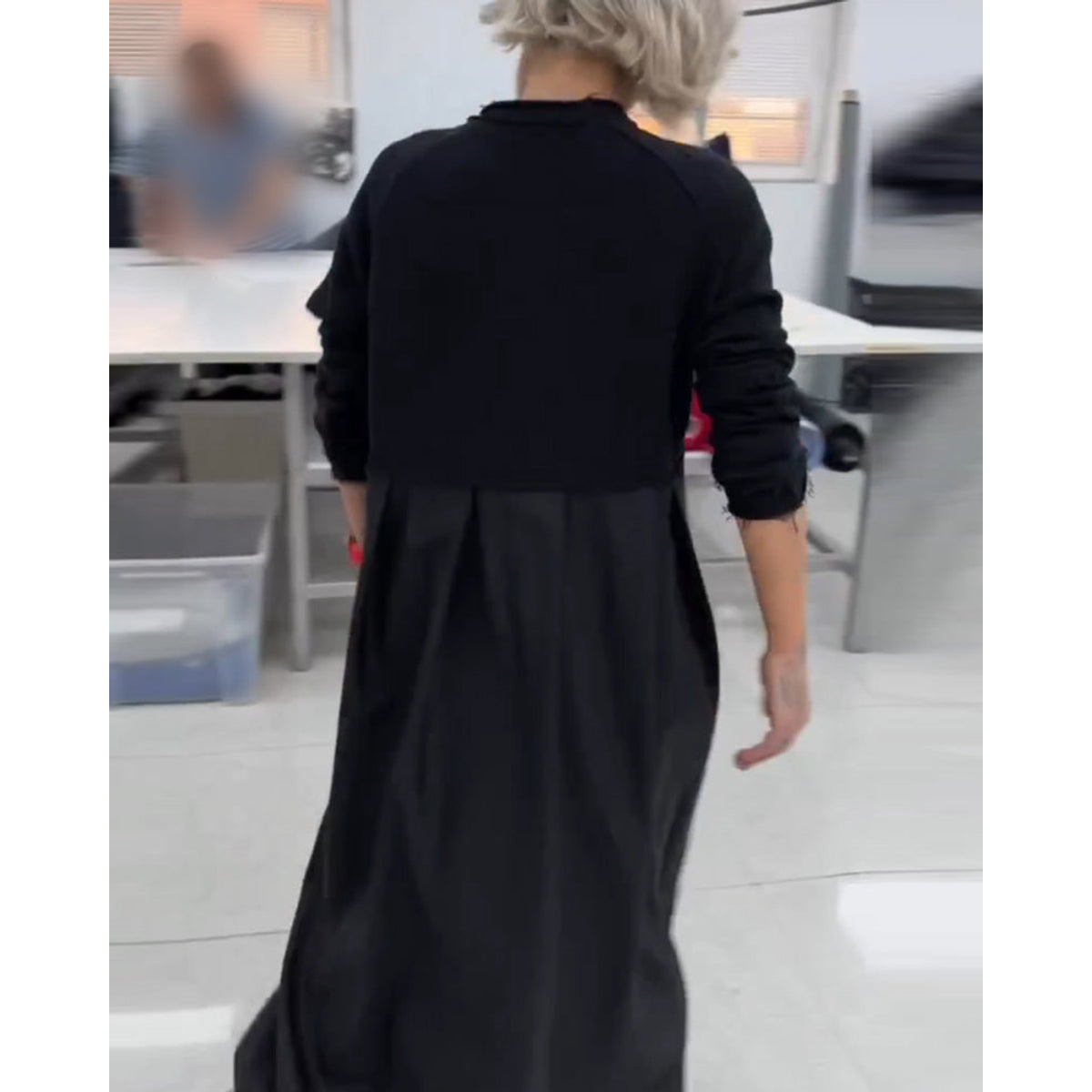 Maxi Dress Women Solid Color A-Line with Pockets Casual 3
