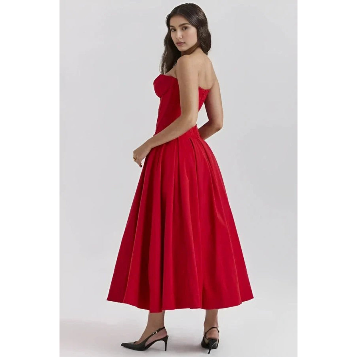 Maxi Dress for Women Elegant Architectural Bodice Perfect for Parties 5