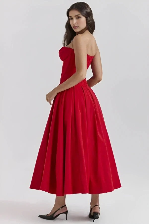 Maxi Dress for Women Elegant Architectural Bodice Perfect for Parties 5