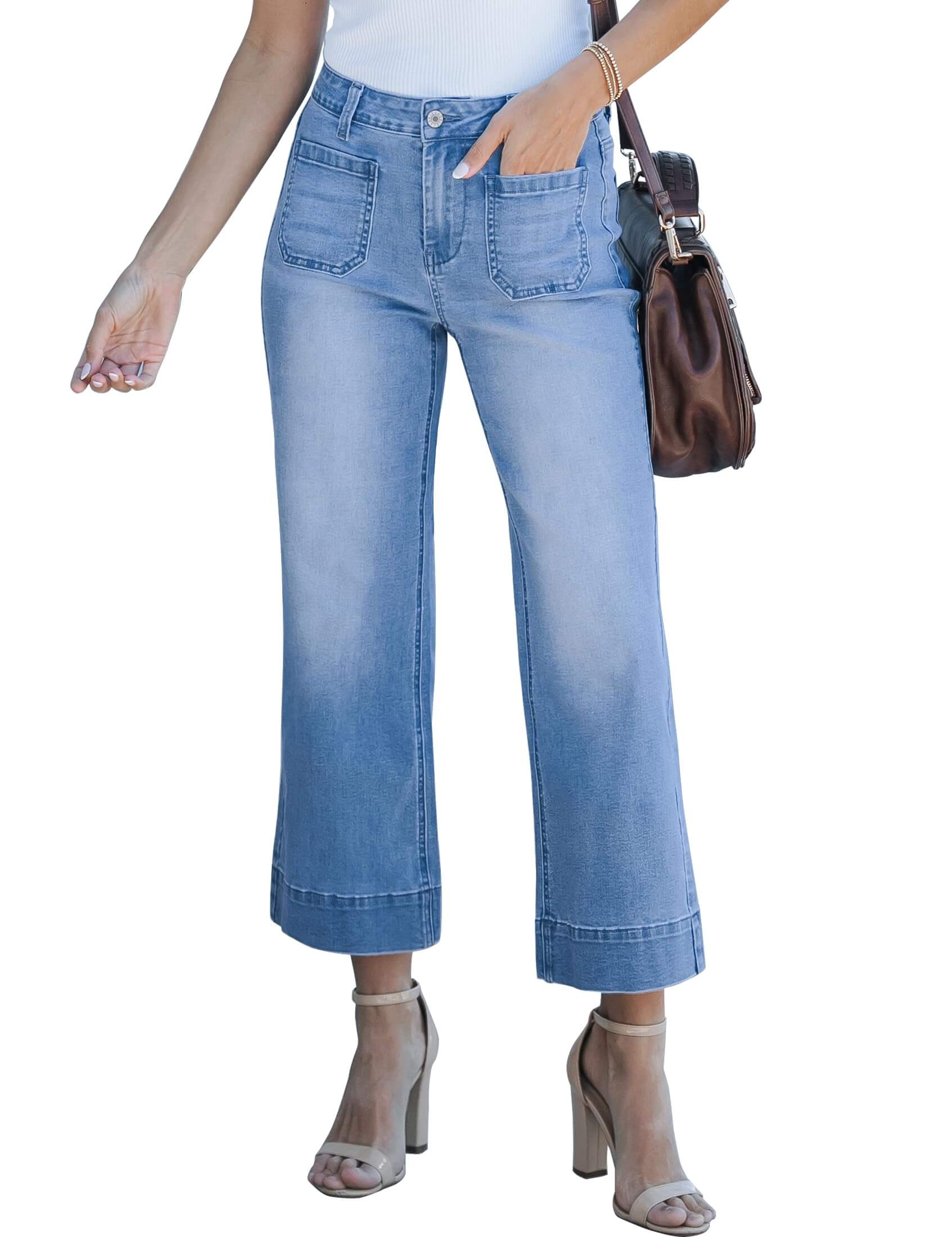 Harper | Trendige High-Waist Schlagjeans