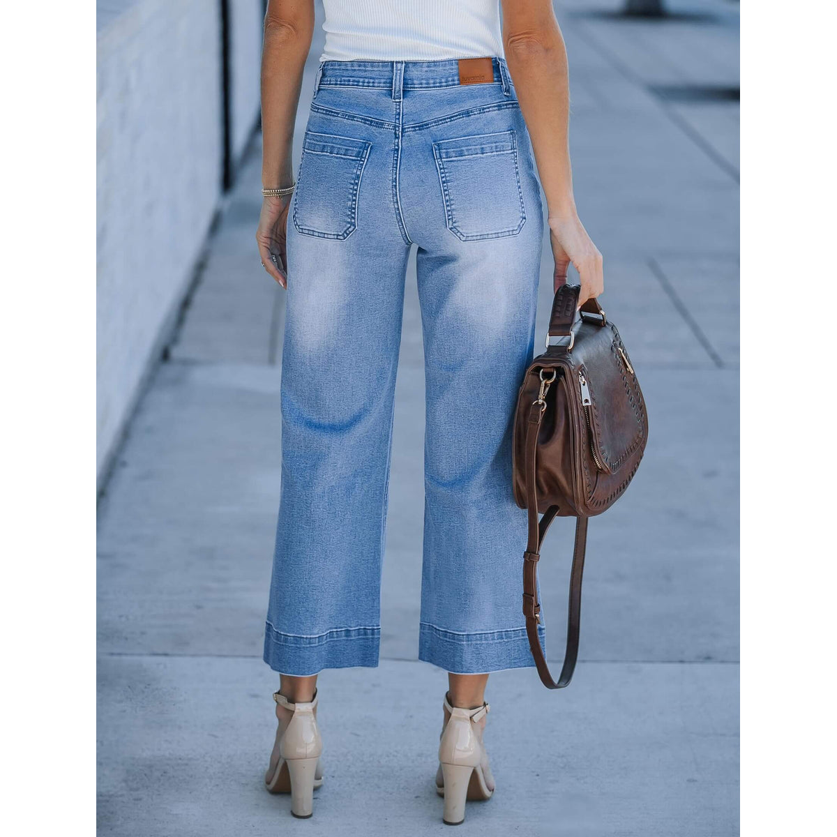 Harper | Trendige High-Waist Schlagjeans