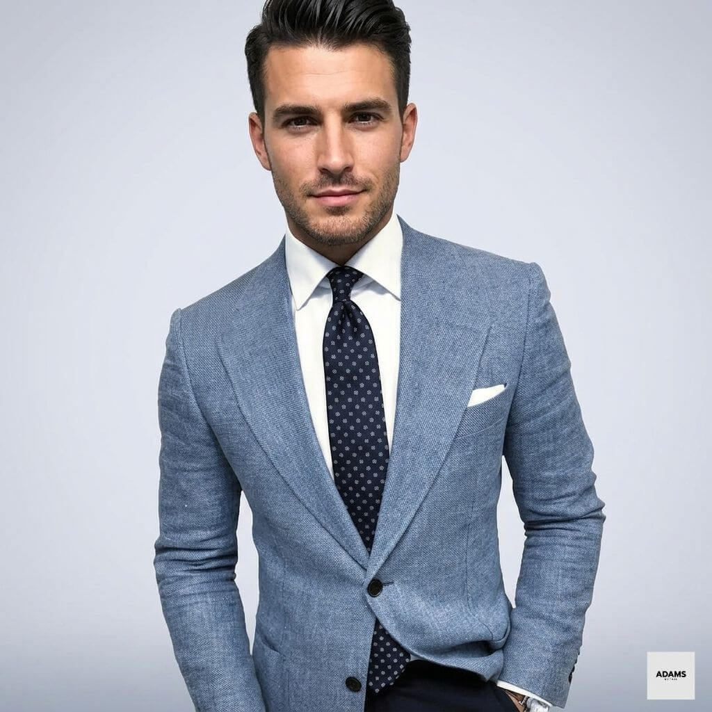 Herren Blazer Jacke Smart Leicht Maßgeschneidert für Arbeit oder Abendessen