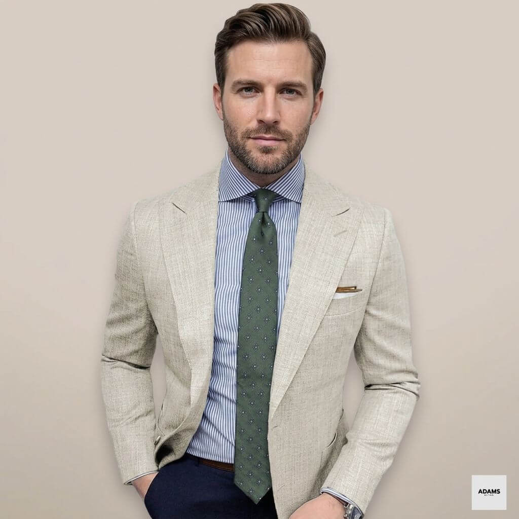 Herren Blazer Jacke Smart Leicht Maßgeschneidert für Arbeit oder Abendessen