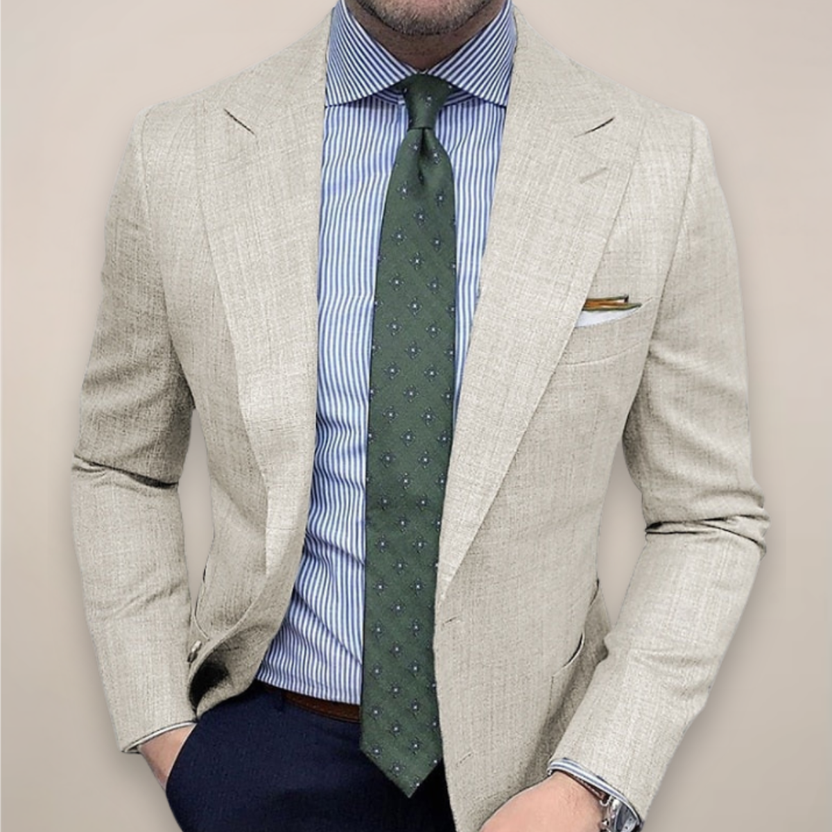Men's Blazer Jacket Smart Lightweight Tailored for Work or Dinner 2