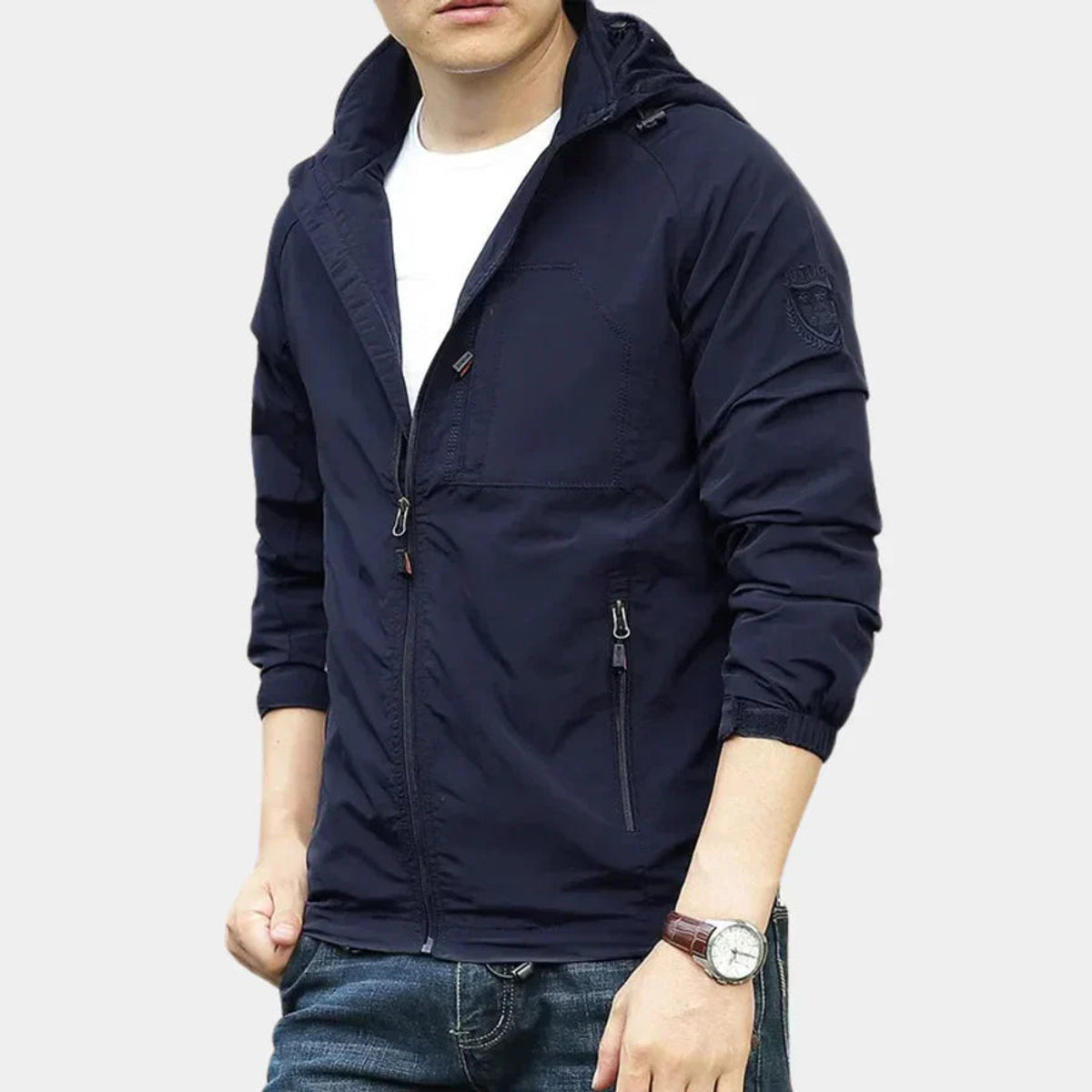 Men's Breathable Light Cargo Jacket Stylish Versatile Fit Casual 6