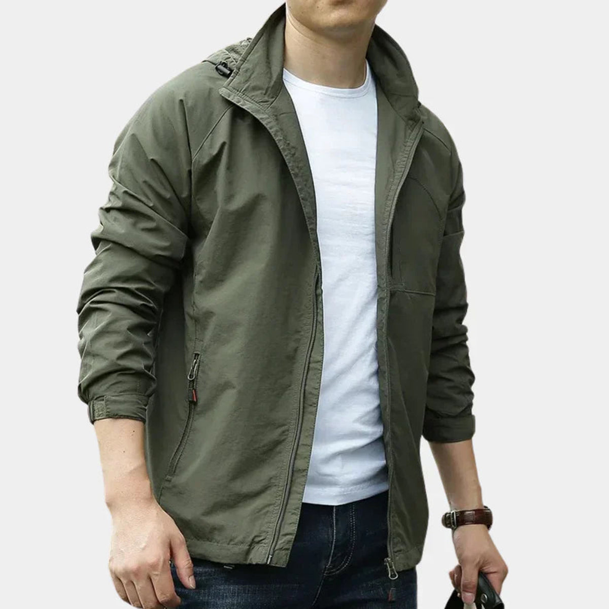 Men's Breathable Light Cargo Jacket Stylish Versatile Fit Casual 7