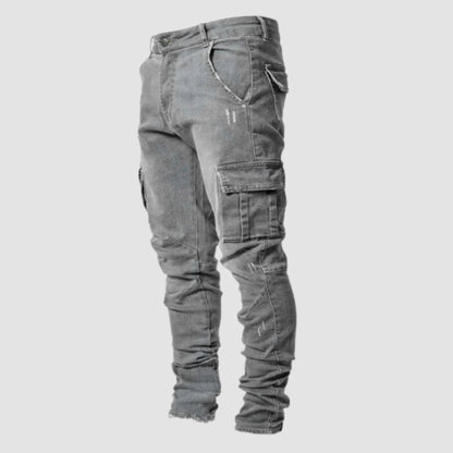 Men's Cargo Pants Multi-Pocket Tactical Outdoor Trousers Black 1