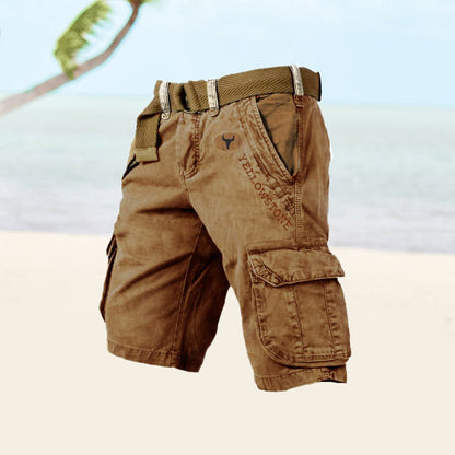 Men's Cargo Shorts Black Versatile Summer Style Comfortable Fit 4