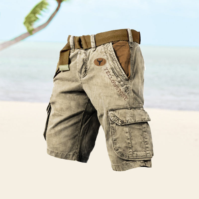 Men's Cargo Shorts Black Versatile Summer Style Comfortable Fit 5