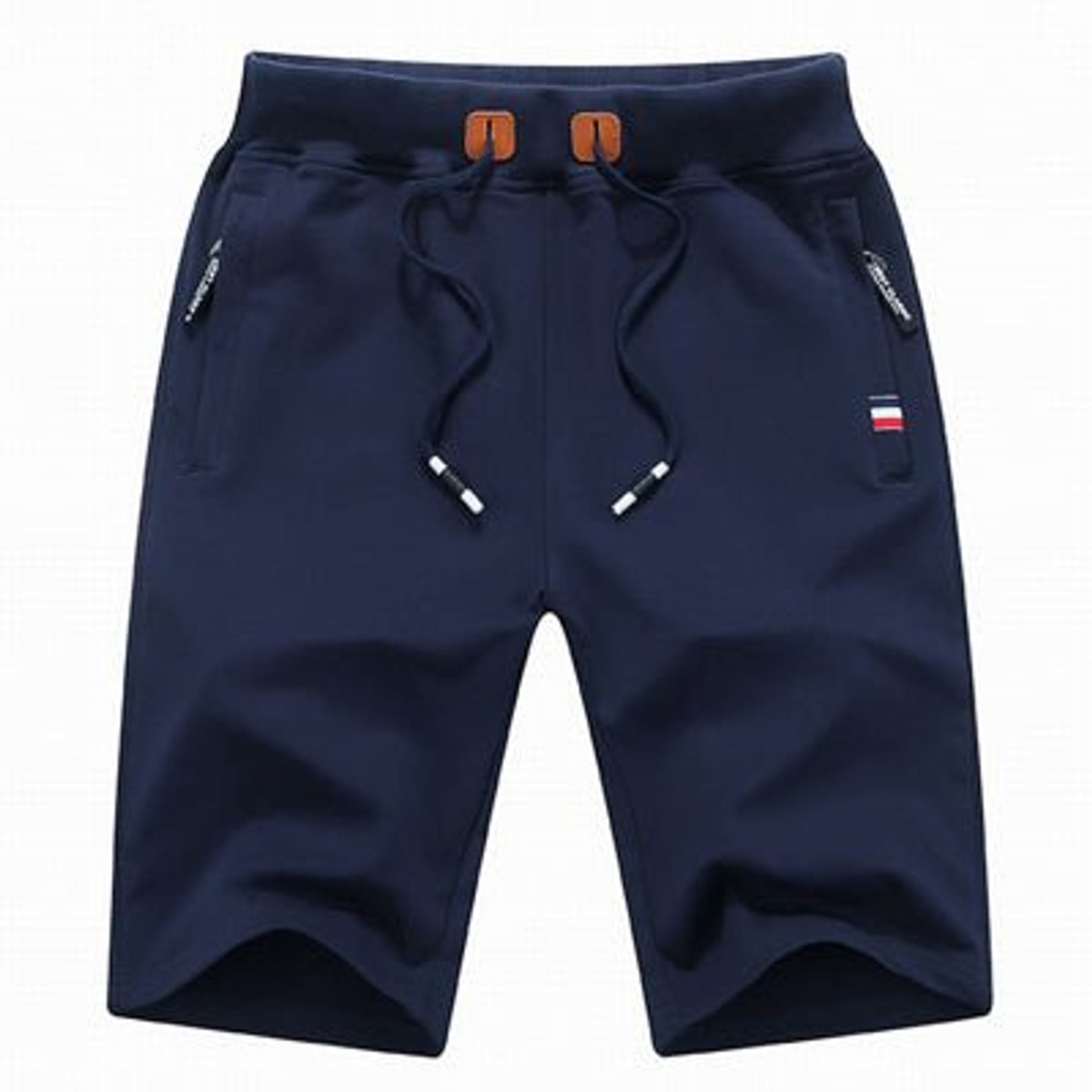 Men's Cargo Shorts Cotton Blend Knee-Length with Zipper Pockets 0