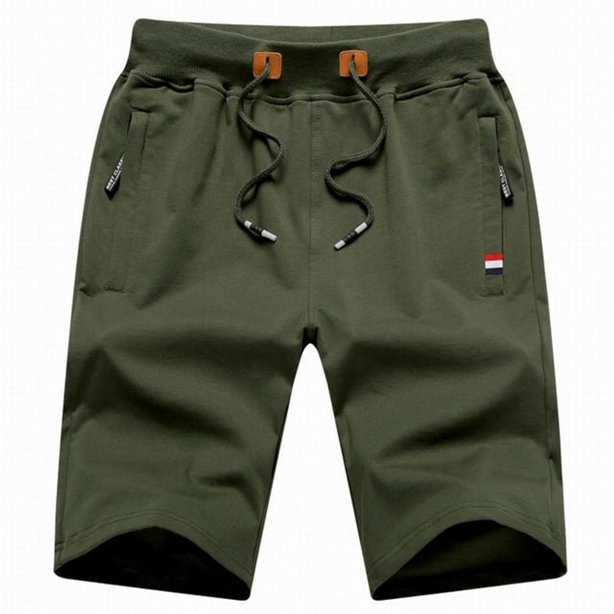 Men's Cargo Shorts Cotton Blend Knee-Length with Zipper Pockets 10