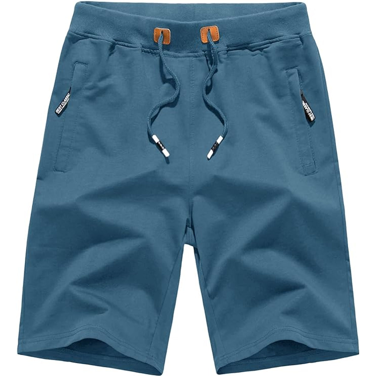 Men's Cargo Shorts Cotton Blend Knee-Length with Zipper Pockets 11