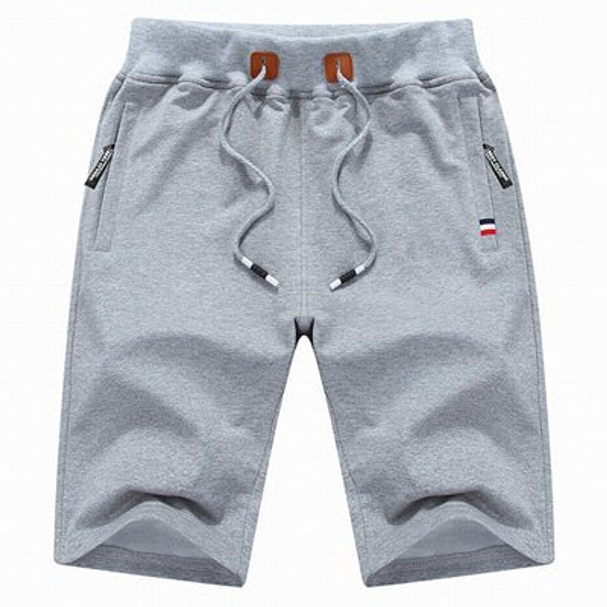Men's Cargo Shorts Cotton Blend Knee-Length with Zipper Pockets 4