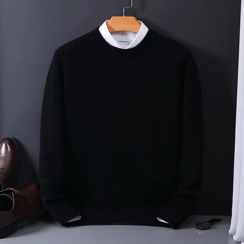 Men's Cashmere Sweater Luxury Comfort Timeless Design Classic Fit 0