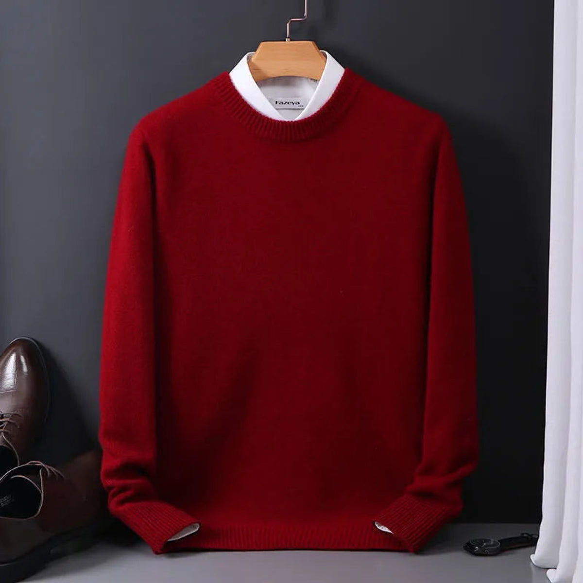 Men's Cashmere Sweater Luxury Comfort Timeless Design Classic Fit 3