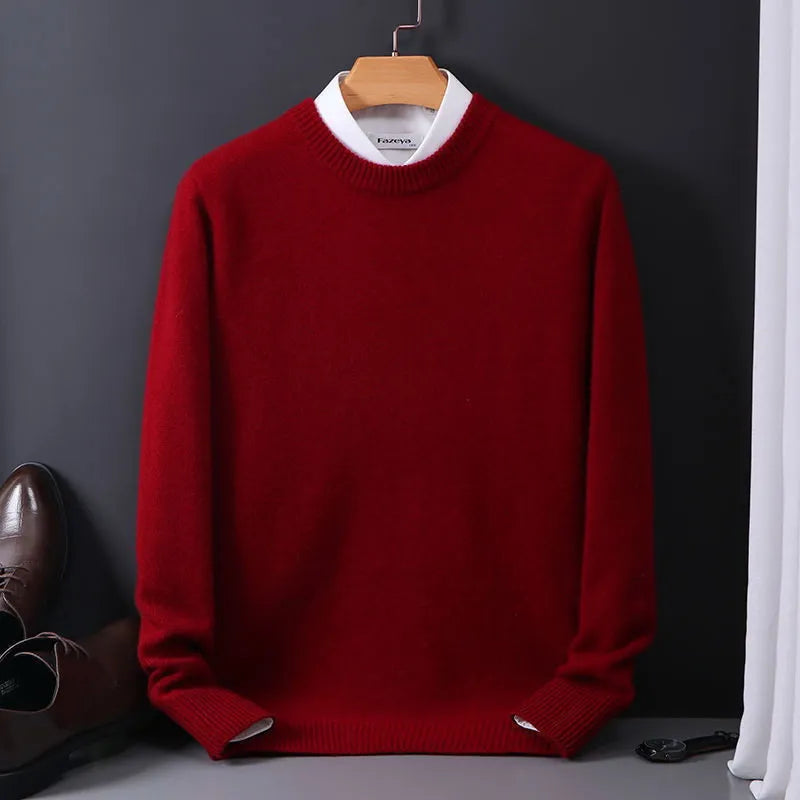 Men's Cashmere Sweater Luxury Comfort Timeless Design Classic Fit 3