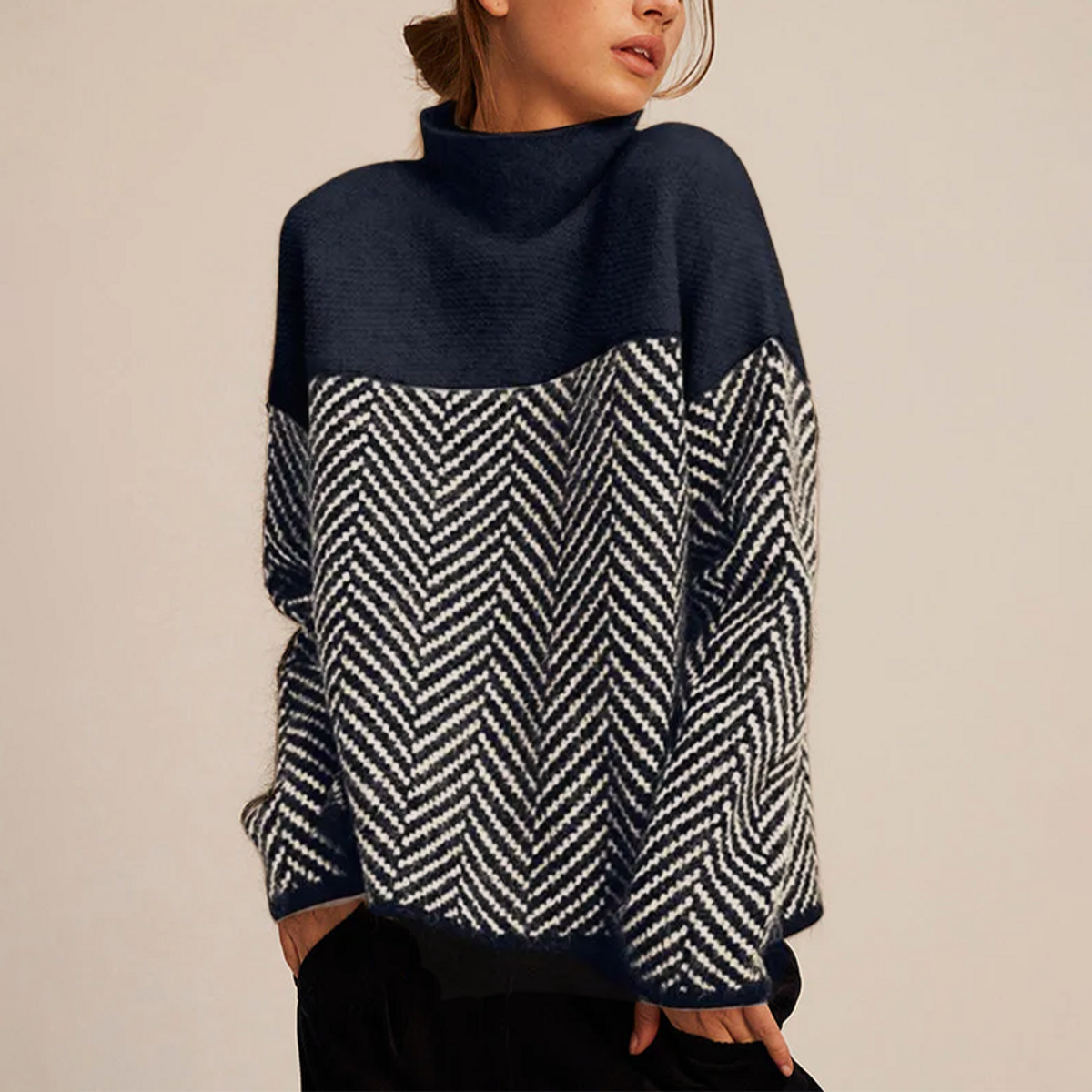 Men's Cashmere Sweater Turtleneck Elegant Comfort Luxury Fashion 6