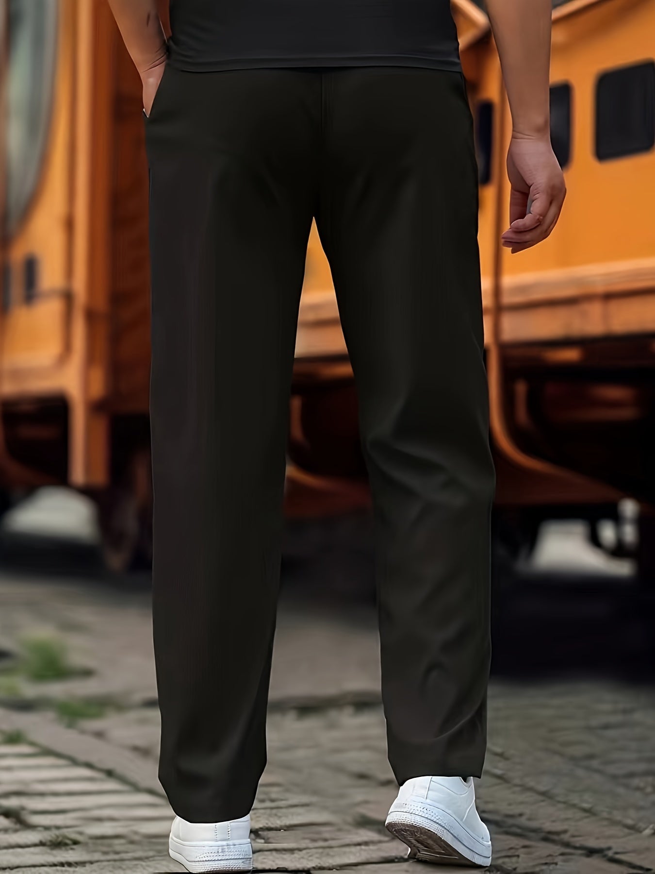 Men's Casual Pants Comfortable Everyday Wear Modern Fit Stylish Trousers 1