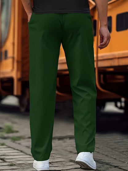Men's Casual Pants Comfortable Everyday Wear Modern Fit Stylish Trousers 2